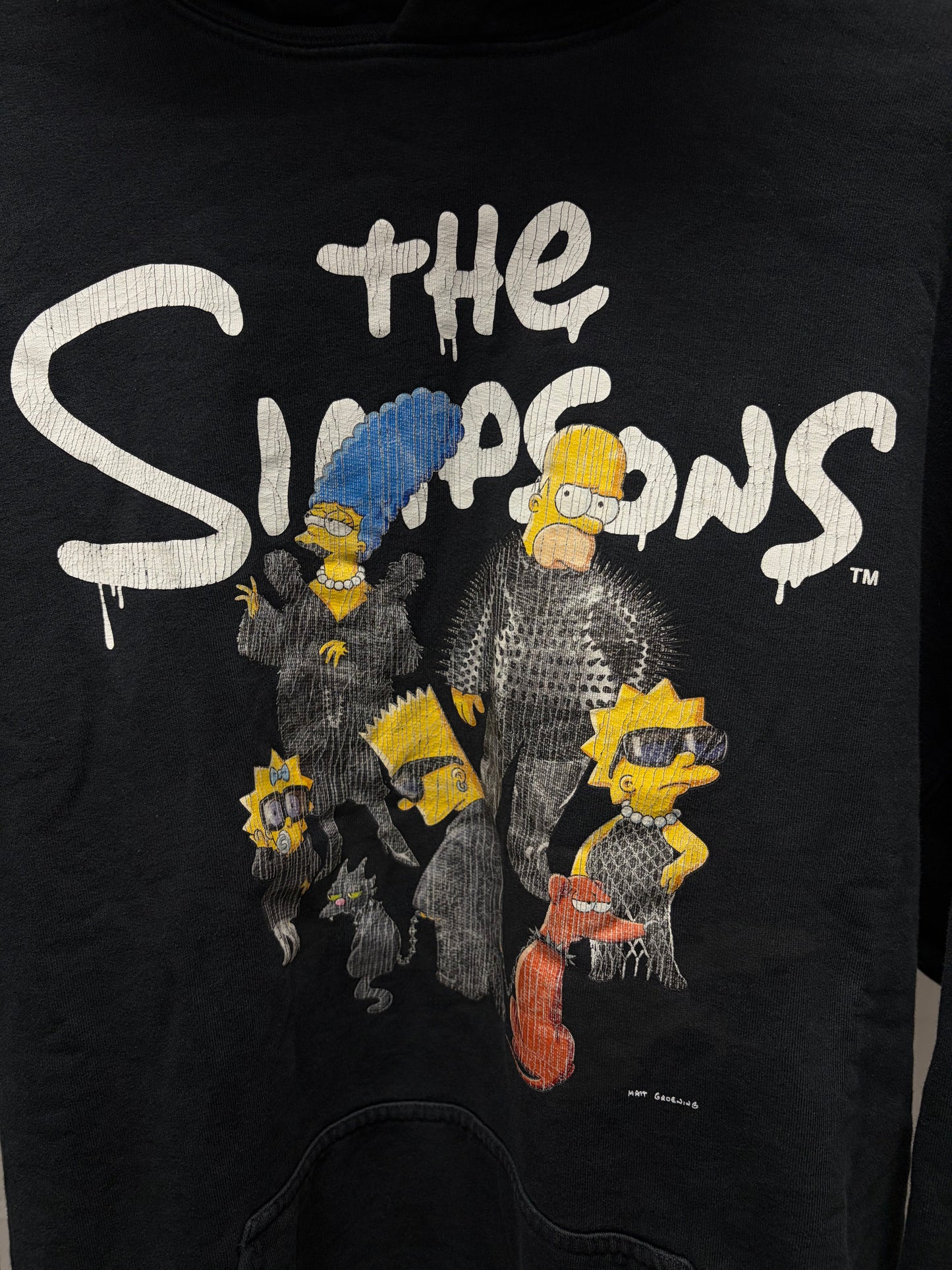 AW2021 Balenciaga x The Simpsons Black ‘Afterworld’ Hoodie