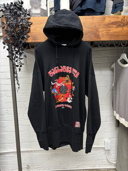 SS2019 Vetements ‘Augmented Reality’ Black Cartoon Oversized Hoodie