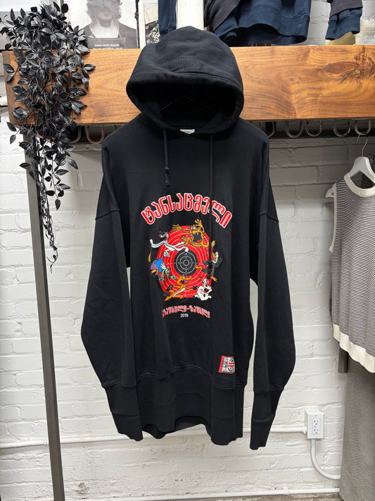 SS2019 Vetements ‘Augmented Reality’ Black Cartoon Oversized Hoodie