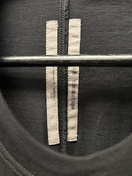 SS2025 Rick Owens ‘Hollywood’ Black ‘Level’ T-Shirt