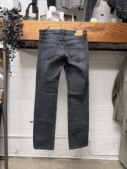 2022 Balenciaga Washed Grey Straight Leg Denim
