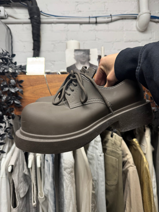 Balenciaga ‘Steriod’ Brown Oversized Derby Boots