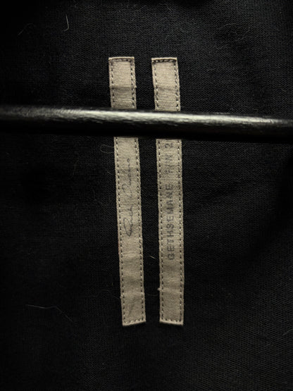 AW2021 Rick Owens ‘Gethsemane’ Mollino Zip Black High Neck Sweatshirt
