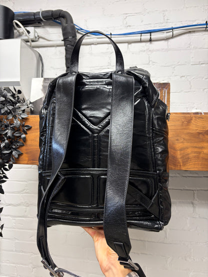 Prada ‘Softlooks’ Black Leather Full Size Backpack