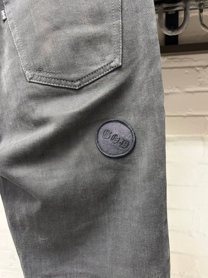 AW2004 Number (N)ine ‘Give Peace a Chance’ Black Patchwork Skinny Jeans