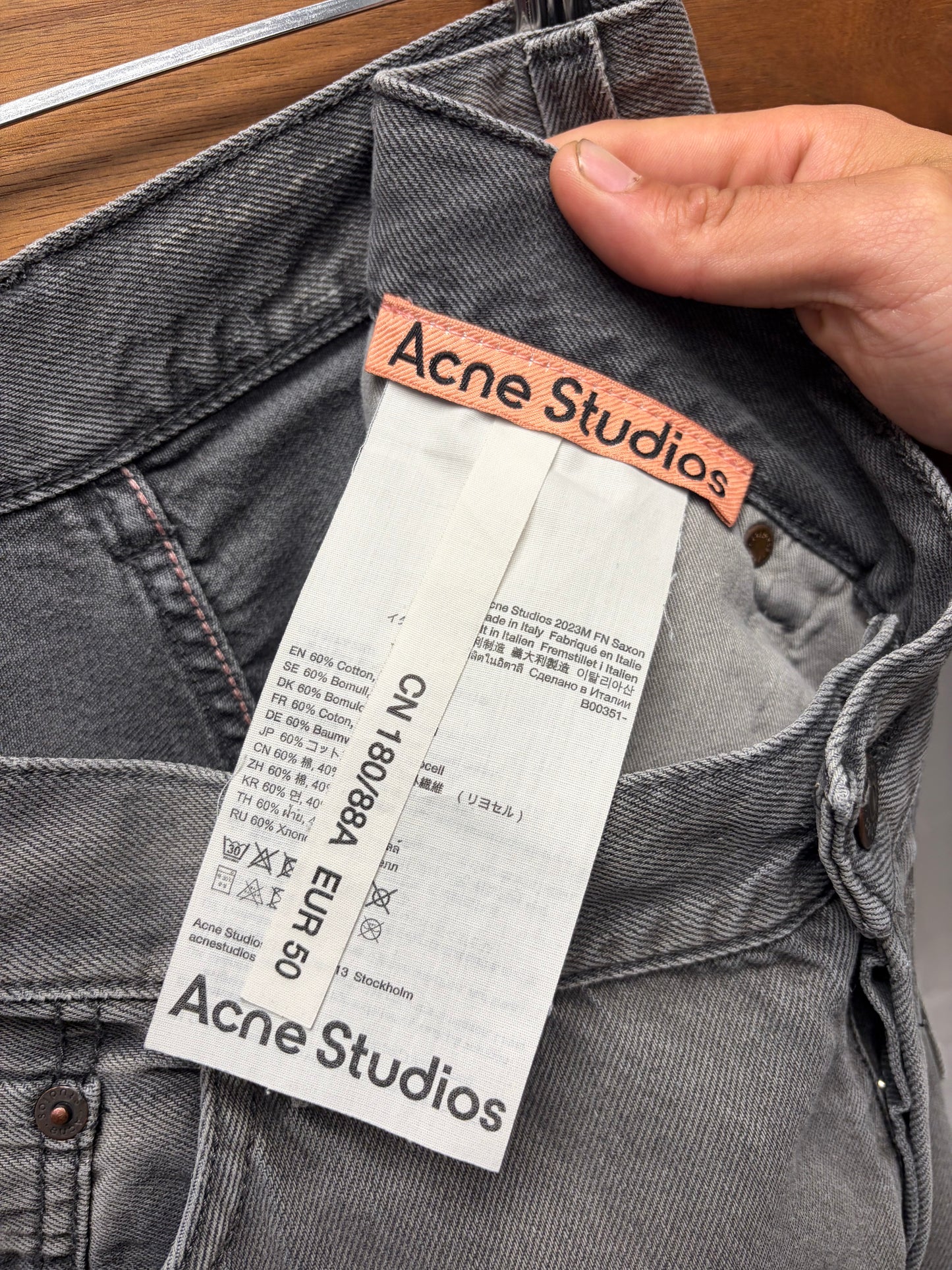 Acne Studios ‘2023M’ Super Baggy Grey Oversized Denim