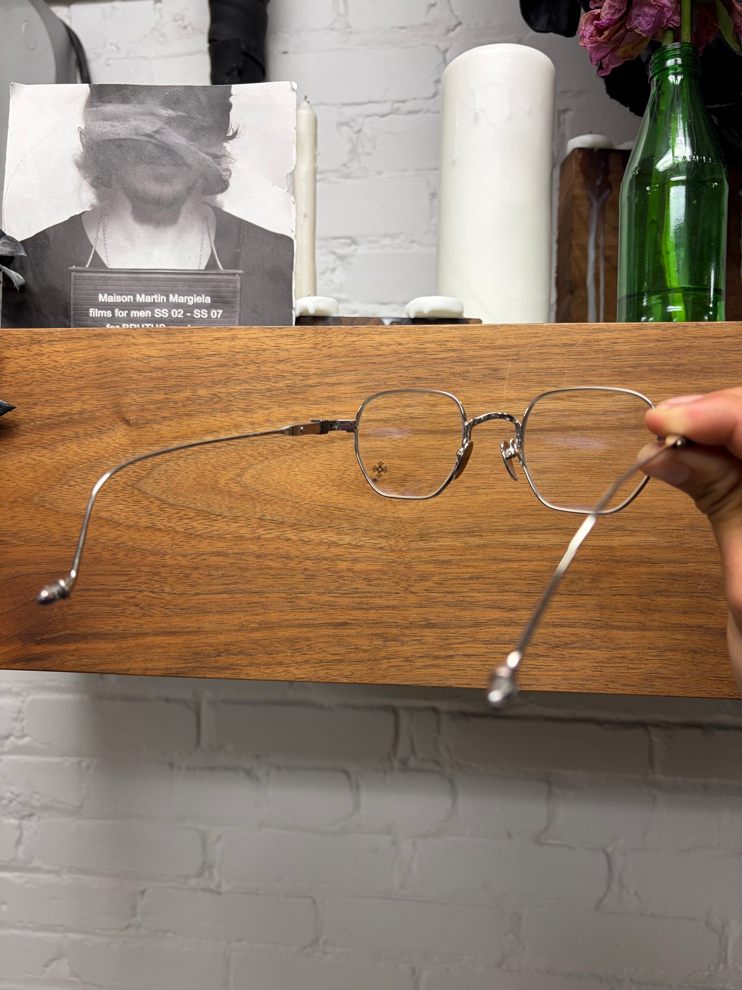 Chrome Hearts ‘Vagilictorian’ .925 Silver Squared Shape Glasses