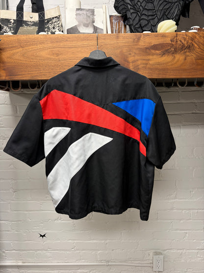 Pyer Moss x Reebok Black Camp Collar Button Down Shirt