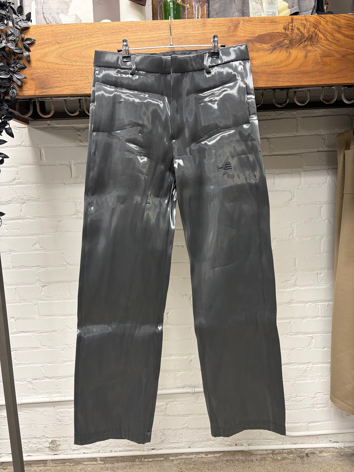 Heliot Emil ‘Liquid Metal’ Silver Pants