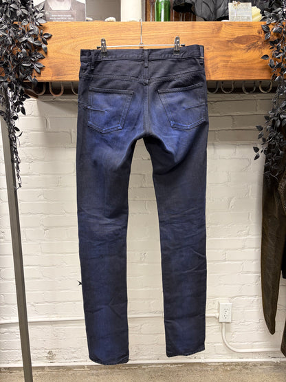 Dior Homme ‘Overdyed’ Blue Fade ‘Unaltered’ Skinny Jeans