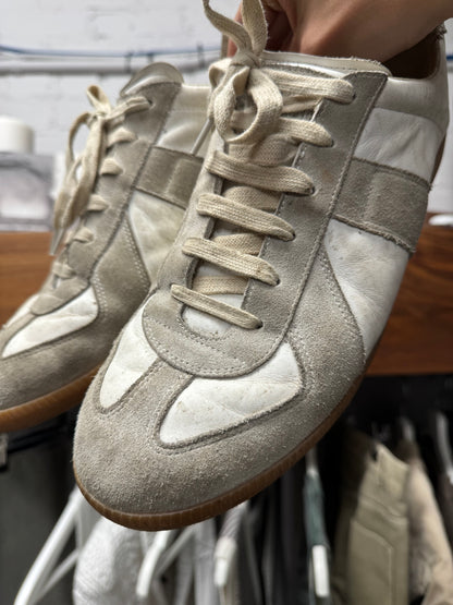 Maison Margiela ‘G.A.T.’ Low Top White Leather/Gum Sole Sneakers