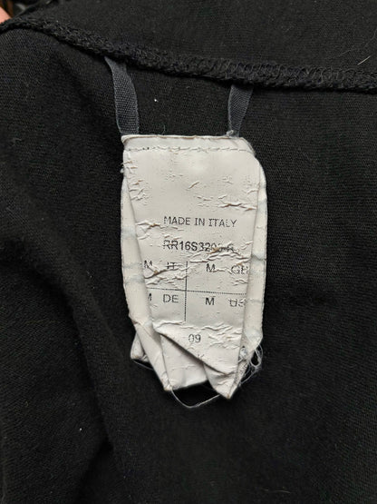 SS2016 Rick Owens ‘Cyclops’ Black Level Cotton Long Sleeve Shirt