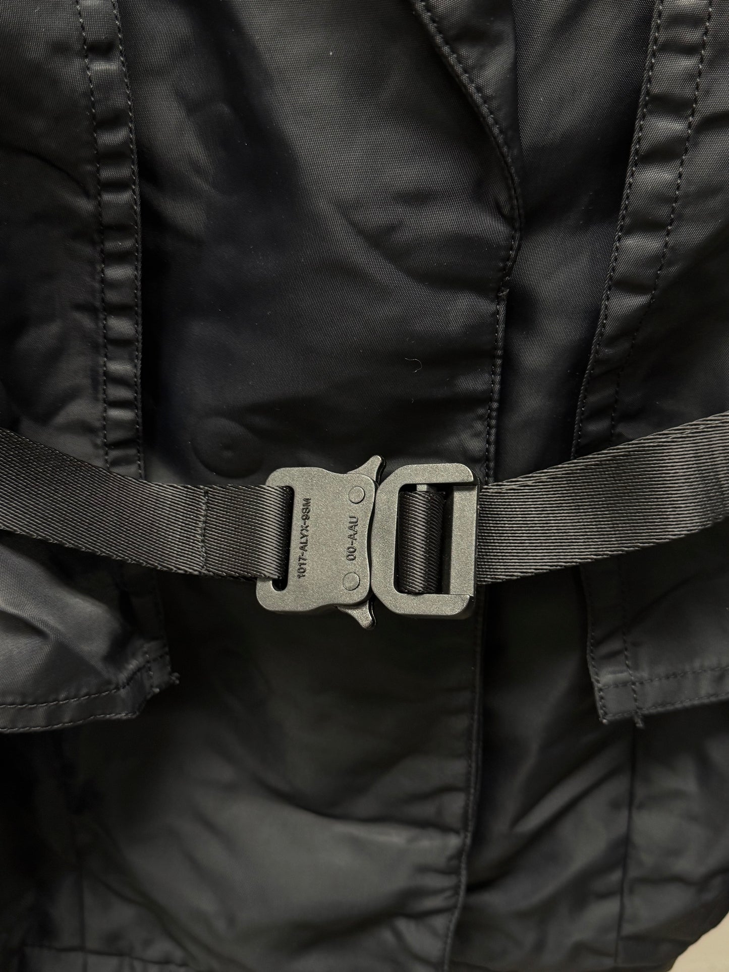 Alyx Studios ‘Roller Buckle’ Nylon Black Shell Blazer