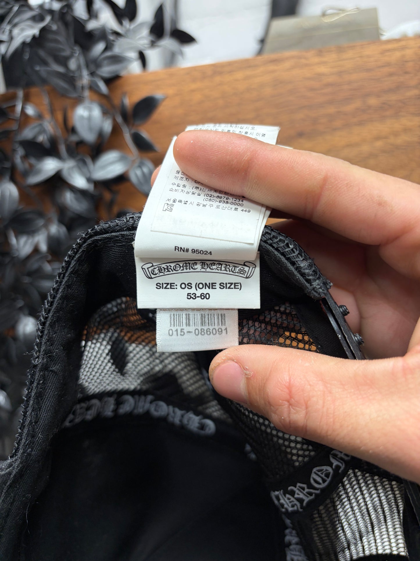 Chrome Hearts ‘Leopard’ Pony-Hair ‘Cemetery’ Leather Cross Patch Trucker Hat