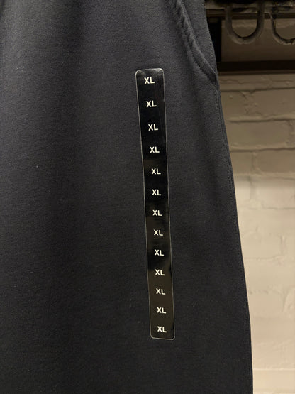 AW2022 Balenciaga ‘Size Sticker’ Black Wide Leg Sweatpants