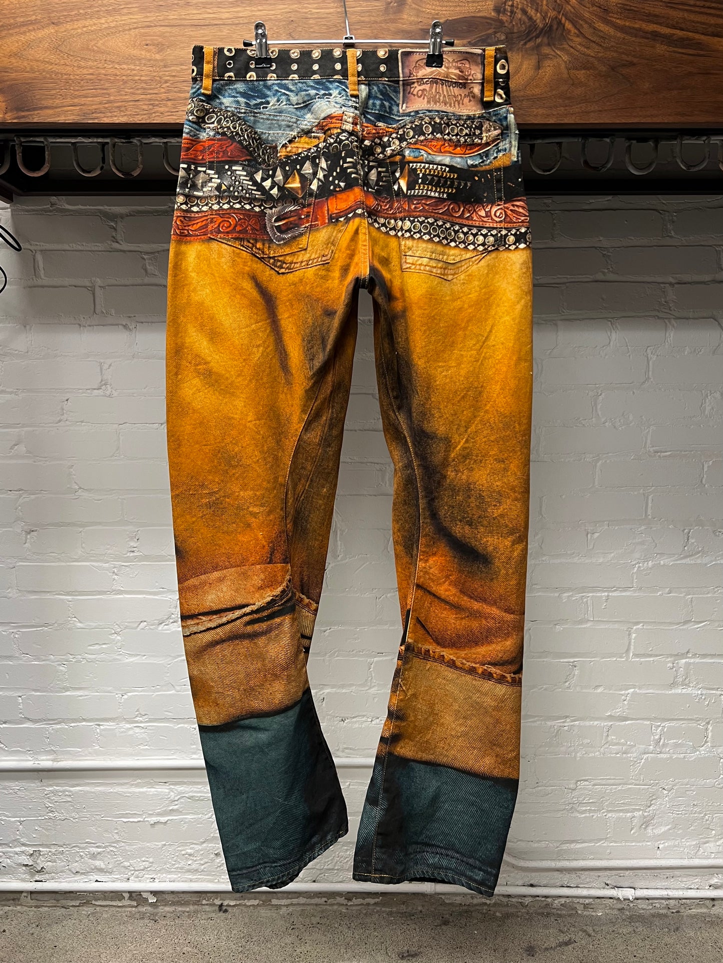 Acne Studios 2006M ‘Trompe L’œil’ Belt Stacked Denim