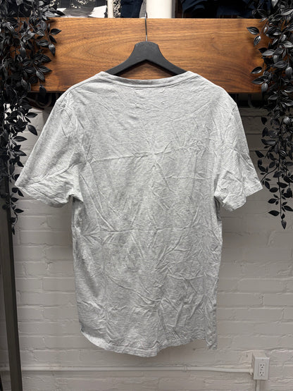 2017 Maison Margiela ‘Diamond Print’ Pocket Grey Cotton T-Shirt