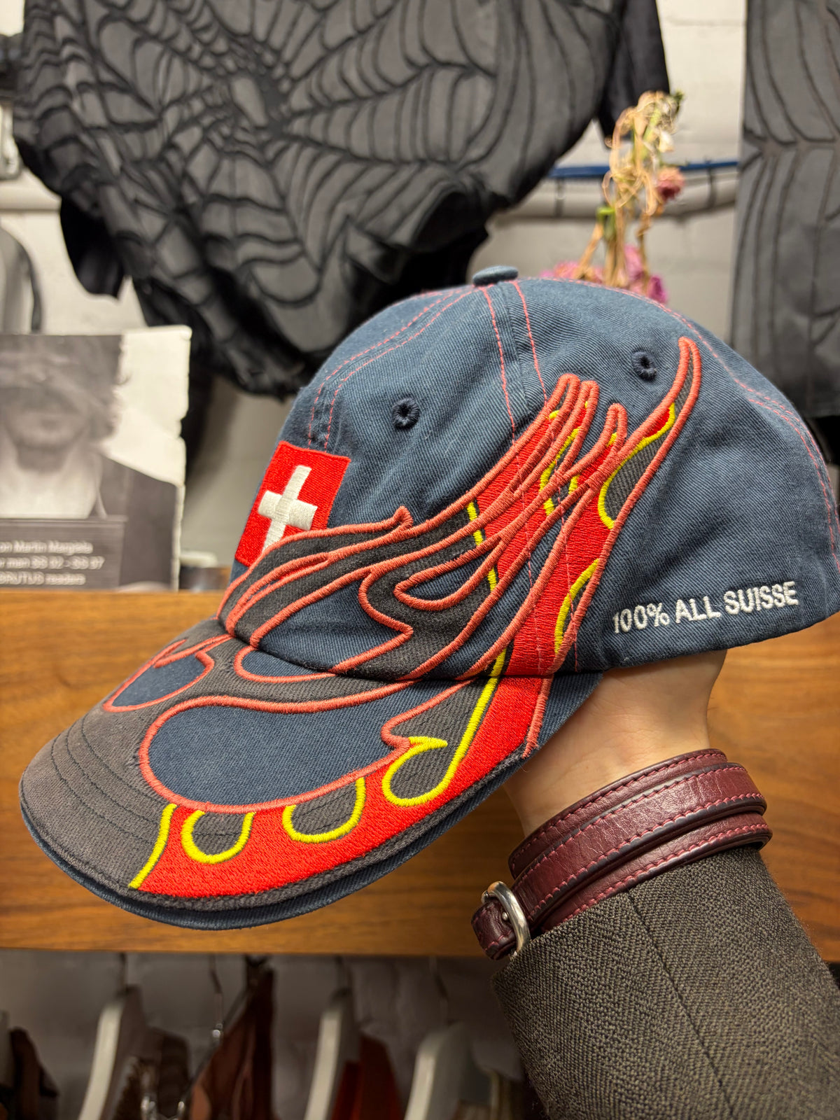 AW2018 Vetements x Reebok ‘Switzerland’ Flame Baseball Cap