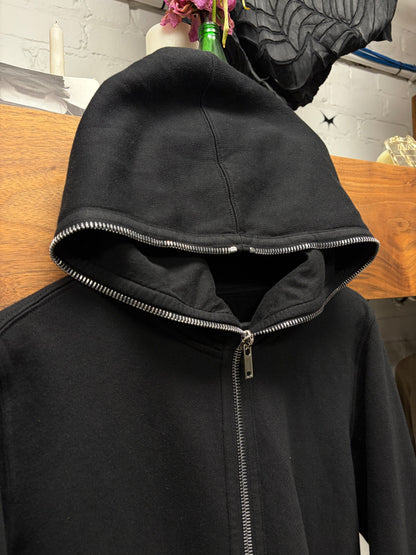 Rick Owens Black ‘Gimp’ Full-Zip Black Zip-Up Hoodie