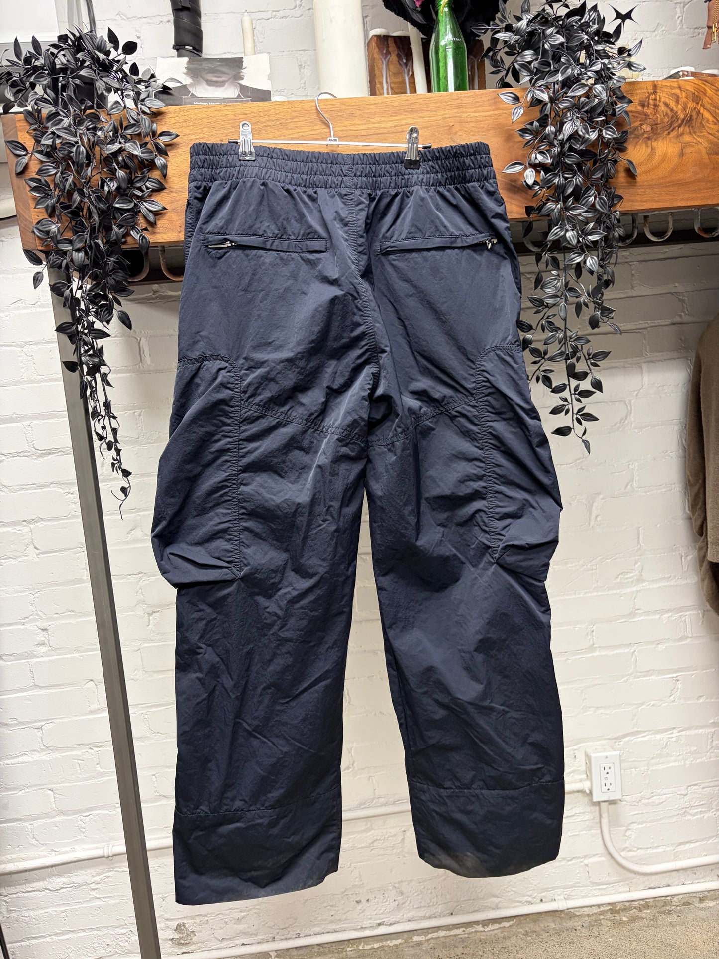 Bottega Veneta ‘Tech Nylon’ Exposed Zipper Straight Leg Cargo Pants
