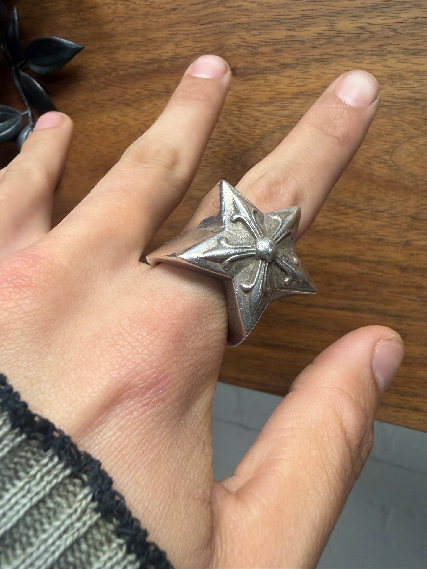 Chrome Hearts ‘5 Point Star’ 925 Silver Ring
