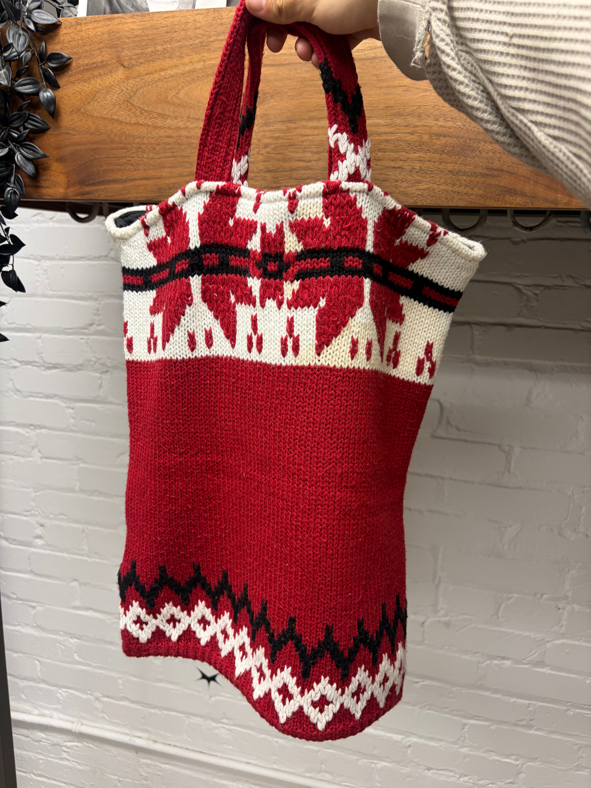 2008 Comme Des Garcons Shirt x Arne & Carlos Holiday Exclusive Knit Tote Bag
