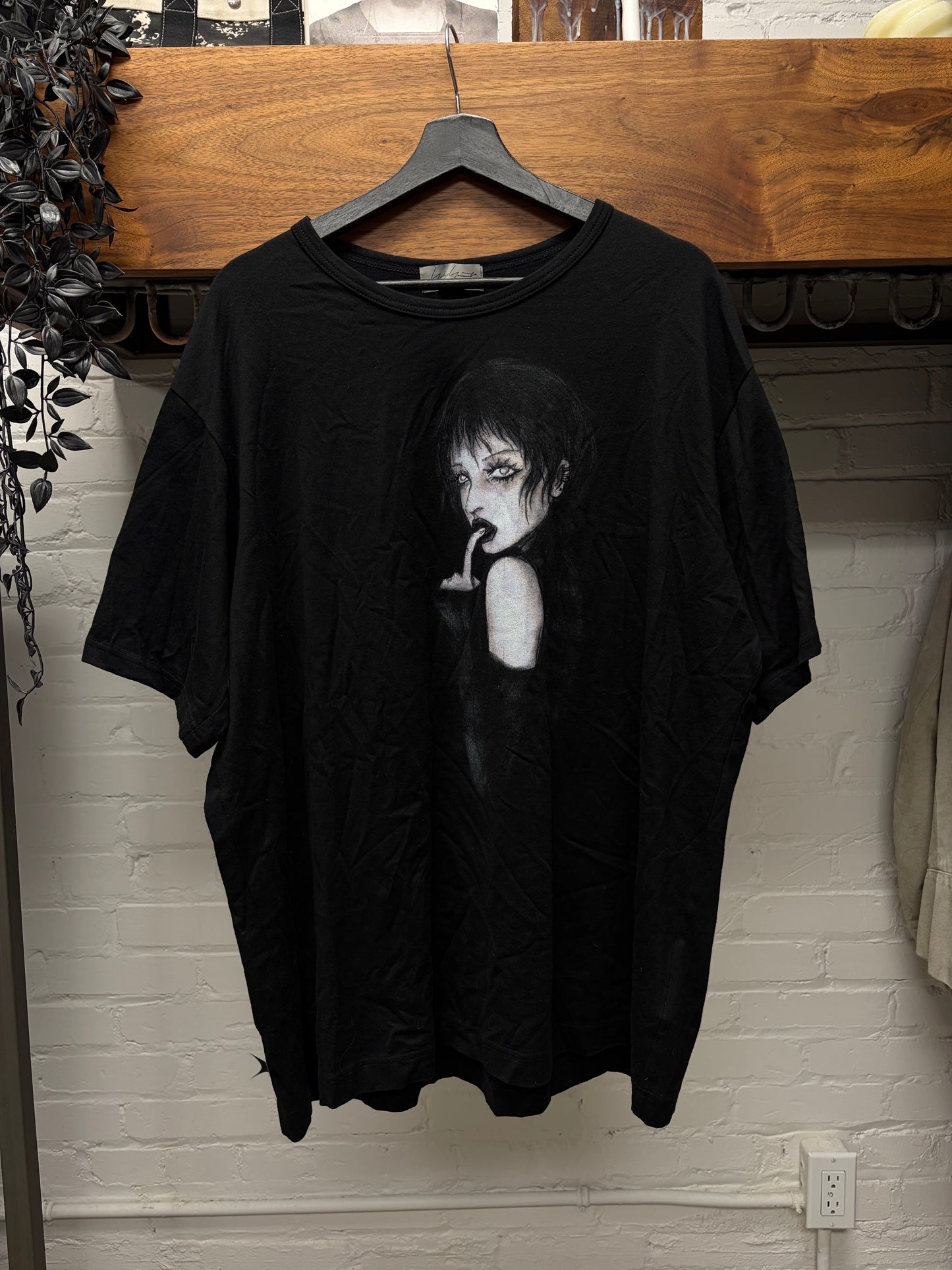 Yohji Yamamoto Pour Homme ‘Mahabara’ Black Graphic T-Shirt