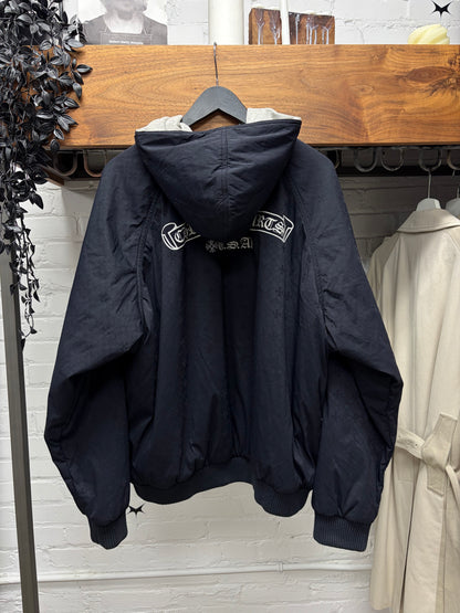 Chrome Hearts Reversible Jacquard Nylon/Raglan Hooded Zip-Up Jacket