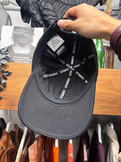 Vetements ‘Onlyfans’ Embroidered Logo Black/Blue Baseball Cap