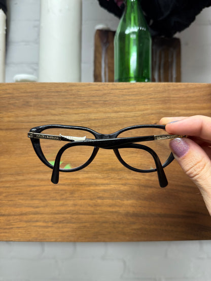 Dolce and Gabbana Black Cat Eye Prescription Glasses