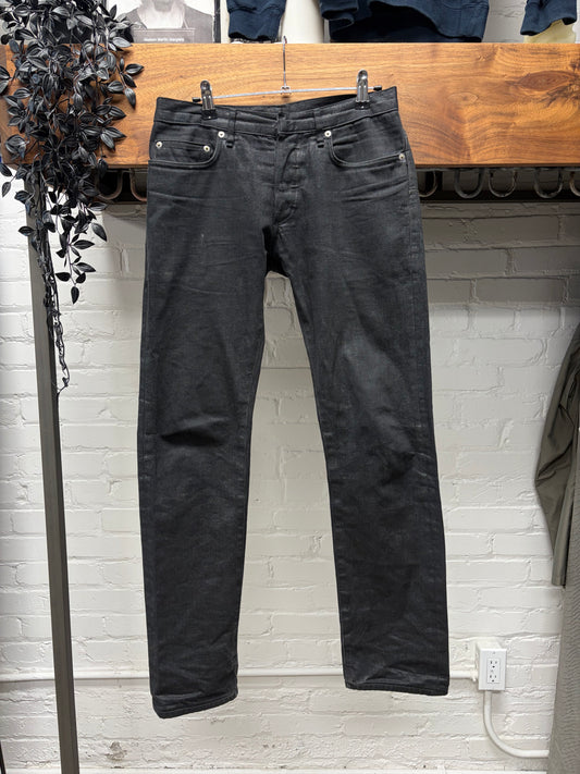 Dior Homme Waxed Black Skinny Jeans