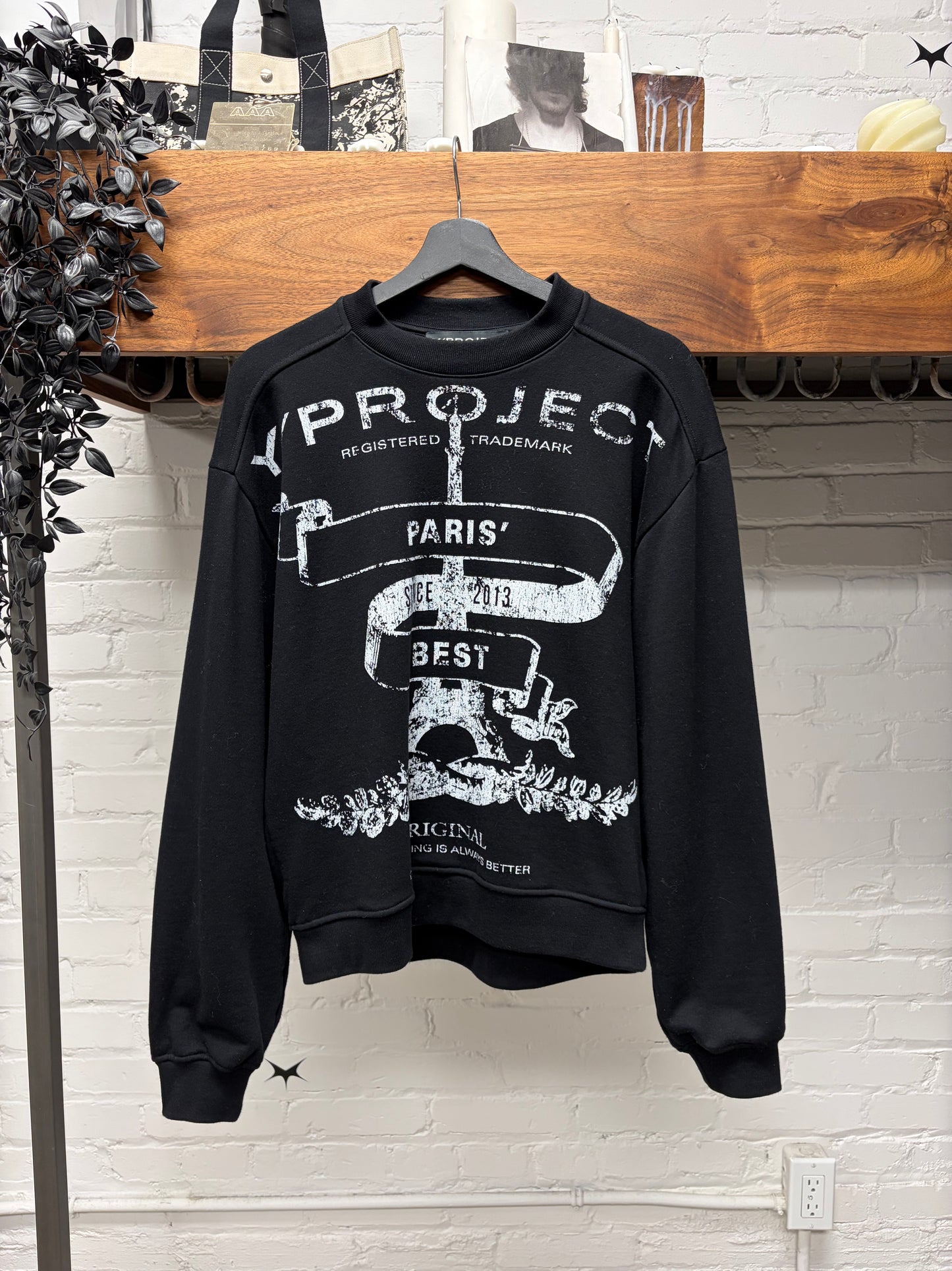 Y-Project ‘Trademark’ Black Oversized Sweatshirt