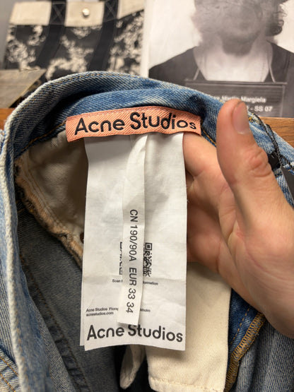 Acne Studios ‘Super Baggy’ Paint Splatter Wide Leg Denim