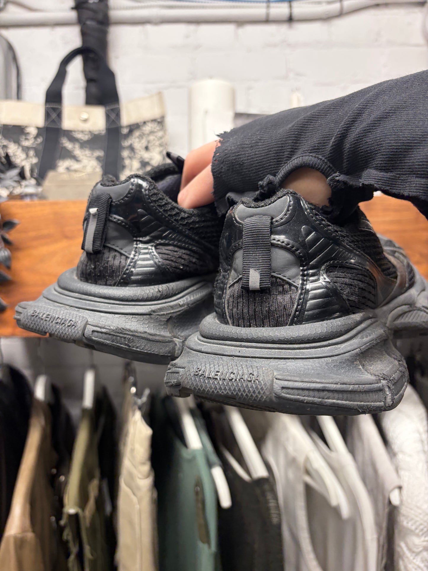 Balenciaga ‘3XL’ Black Oversized Low Top Sneakers