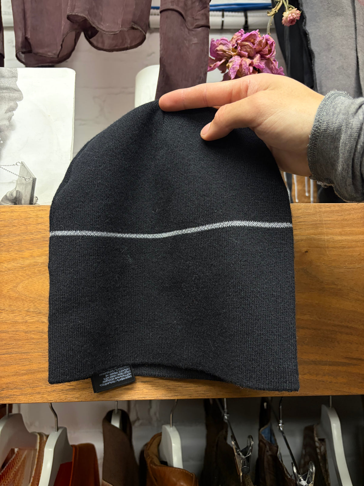 Balenciaga ‘3B Sport Icon Logo’ Black Wool Beanie