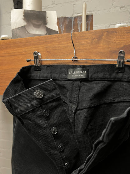 2022 Balenciaga Heavyweight Black Japanese 16oz Denim