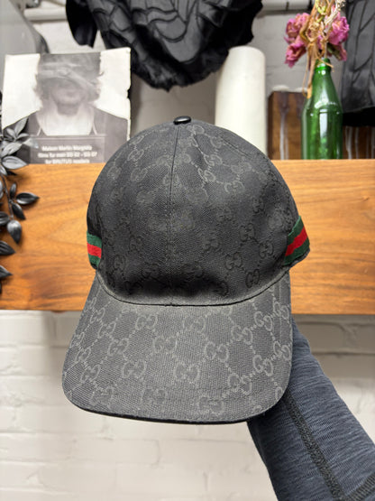 Gucci Modern Canvas Monogram Strap-Back Baseball Cap