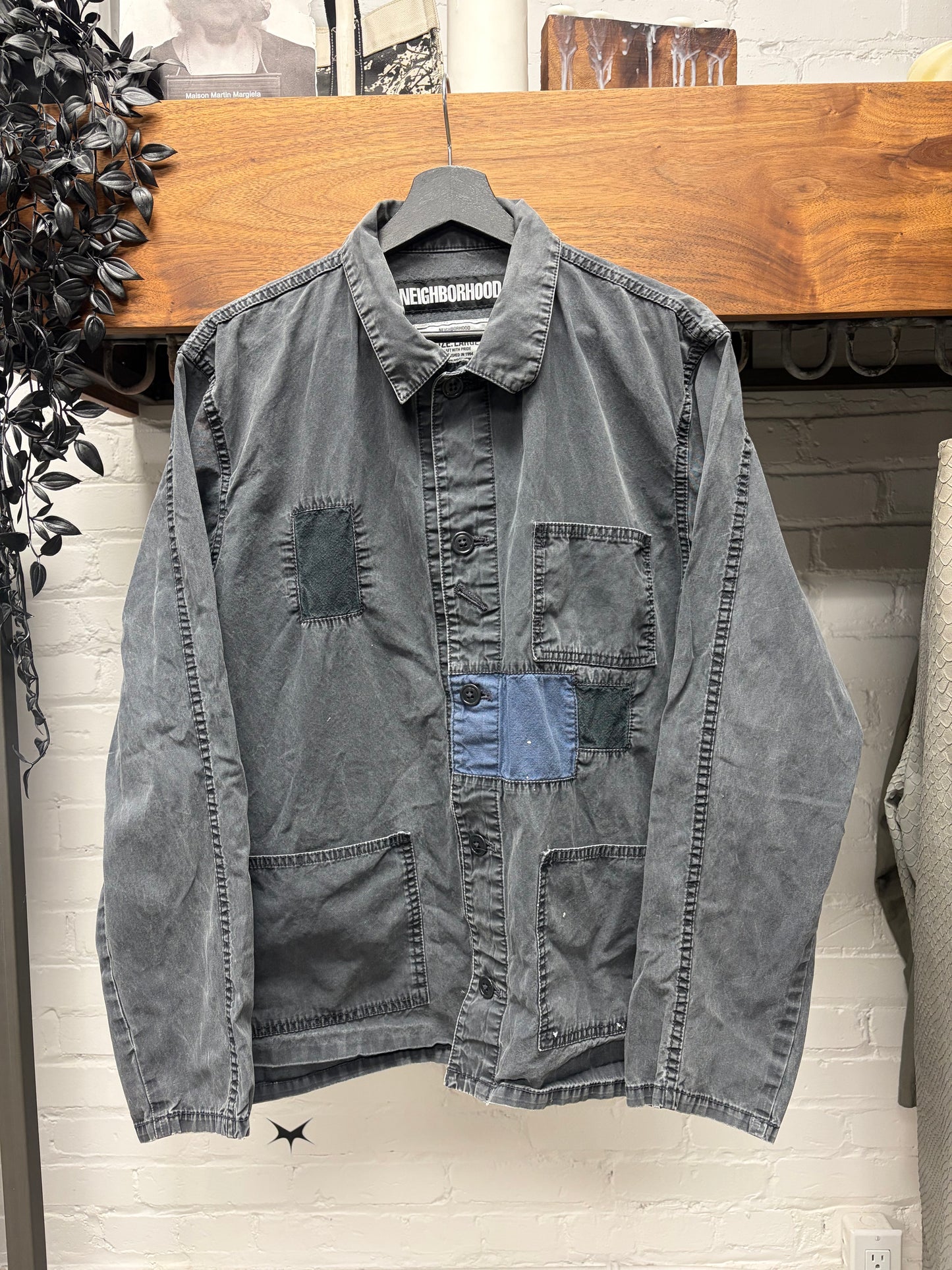 Neighborhood Grey/Blue Denim Chore Jacket