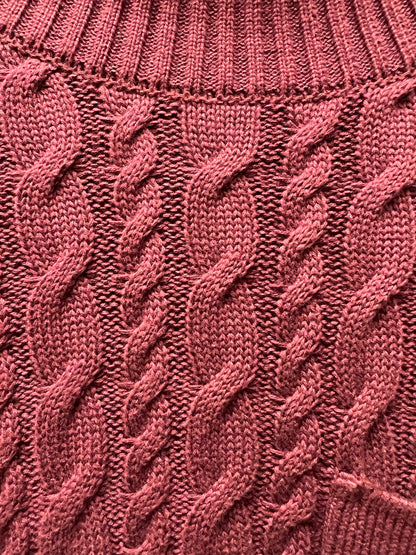Undercover Cable Knit ‘Clay Red’ Turtleneck Sweater
