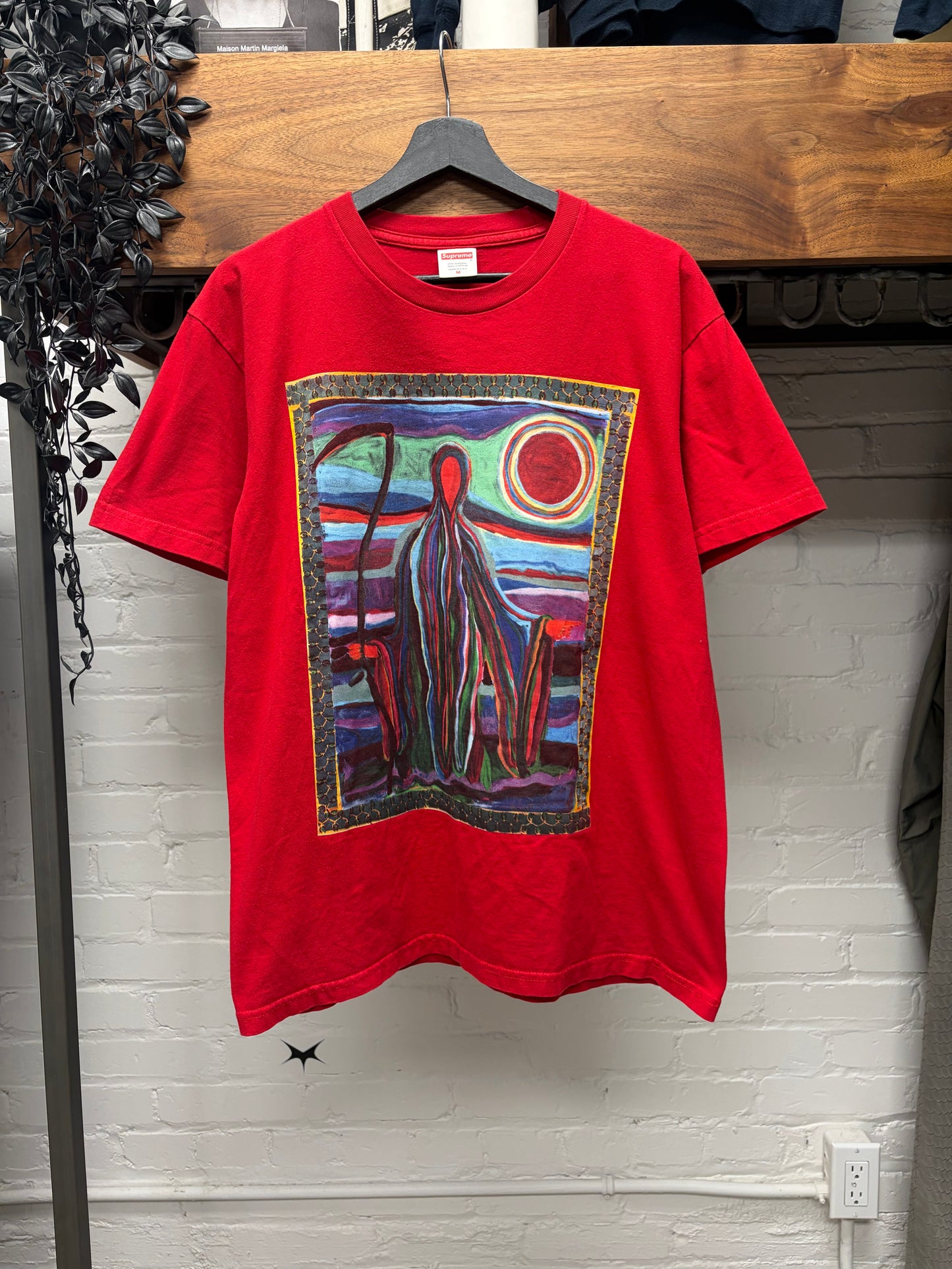 SS2019 Supreme ‘Reaper’ Josh Smith Red Graphic T-Shirt