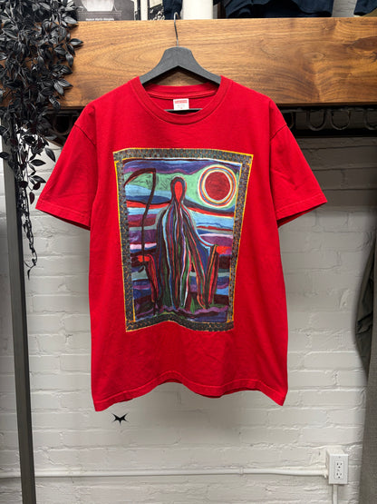 SS2019 Supreme ‘Reaper’ Josh Smith Red Graphic T-Shirt