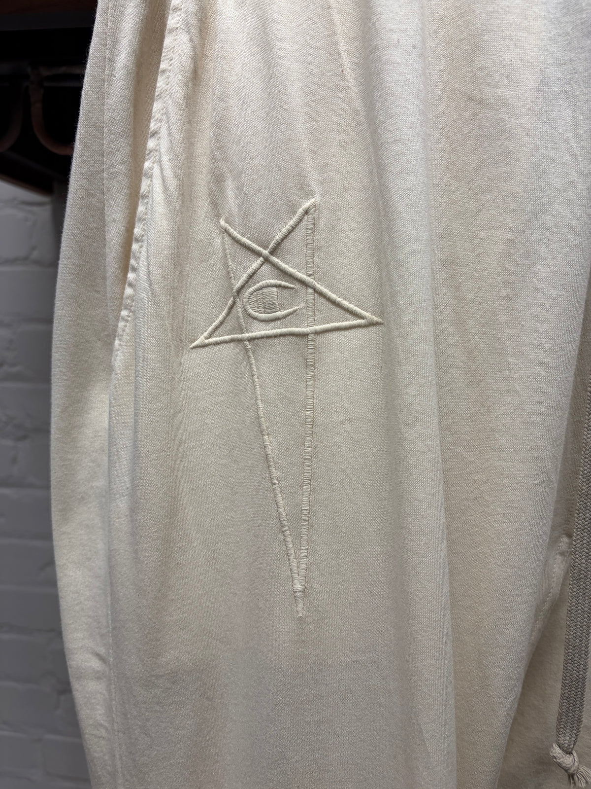 Rick Owens x Champion Milk Drop Crotch Drawstring Pants