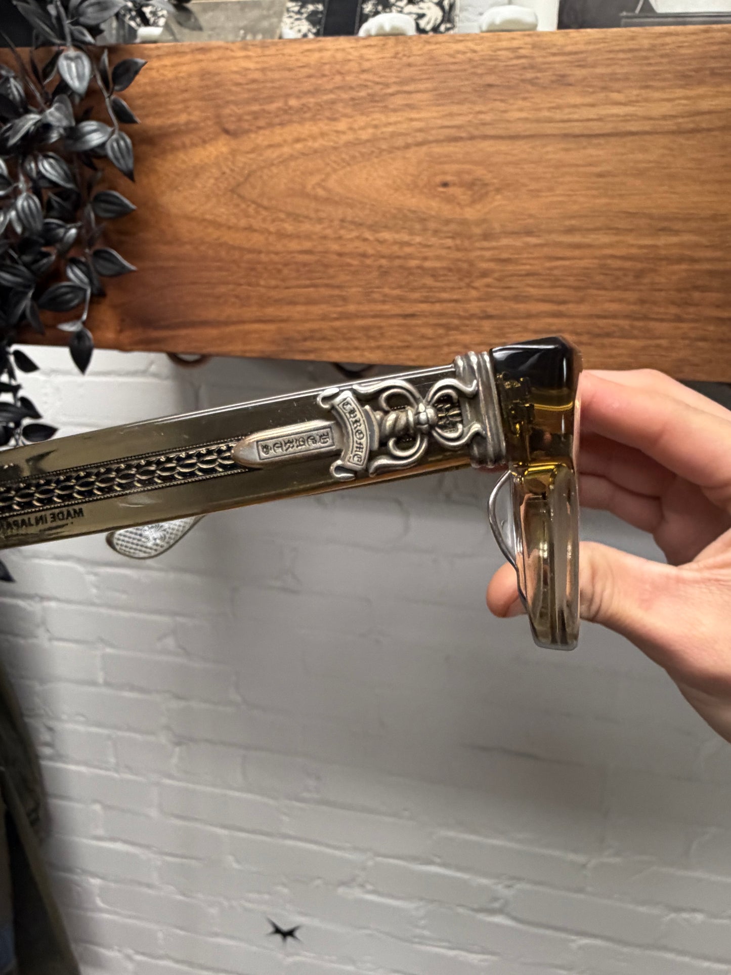 Chrome Hearts ‘Cuntvoluted’ 925 Silver Dagger Frame Glasses