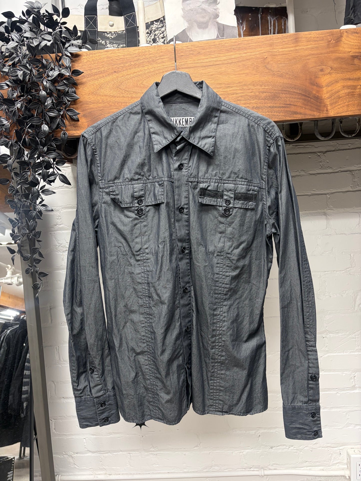 Dirk Bikkembergs Button Flap Pocket Military Shirt