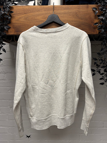 2000s Bape ‘Collegiate Logo’ Heather Grey Crewneck Sweatshirt