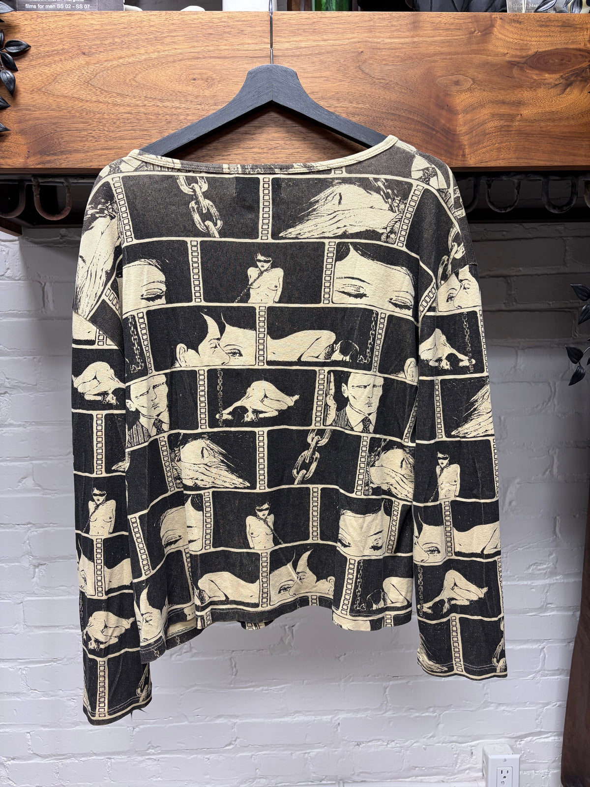 Enfants Riches Deprimés ‘Diary’ Black/White Full Print Long Sleeve Shirt