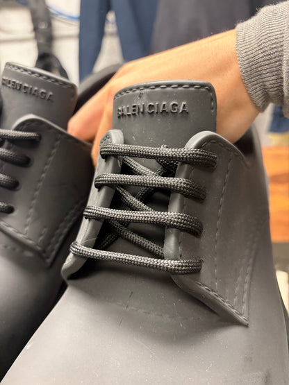 Balenciaga ‘Steroid’ Oversized Black Lace Up Derbys