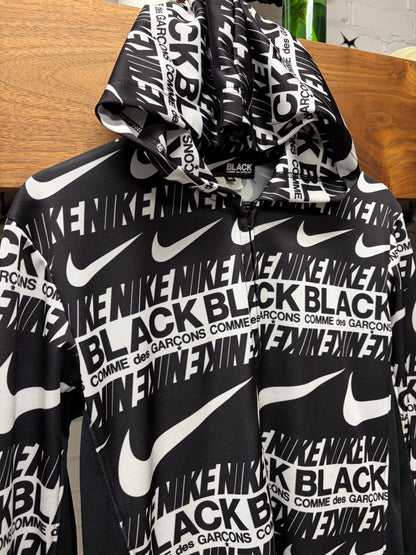 Comme Des Garçons Black x Nike Full Print Zip-Up Hoodie