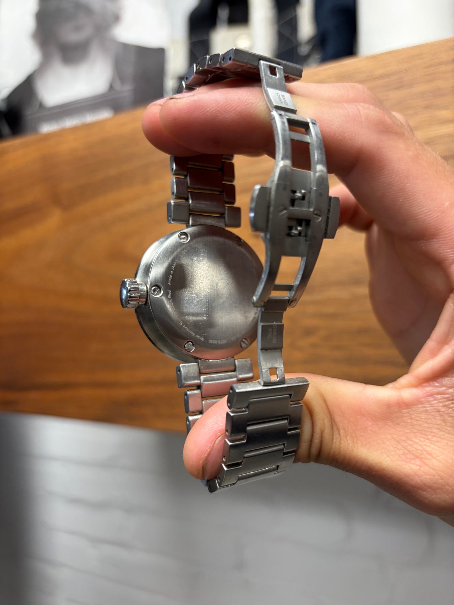 Issey Miyake by Seiko ‘W-Mini’ Silver Analog Watch
