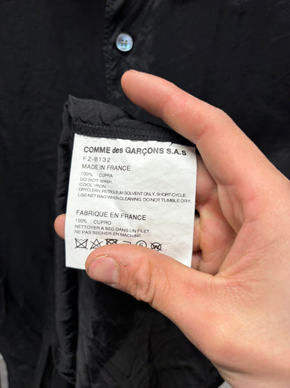 Comme Des Garçons Shirt Silky Black Button Down